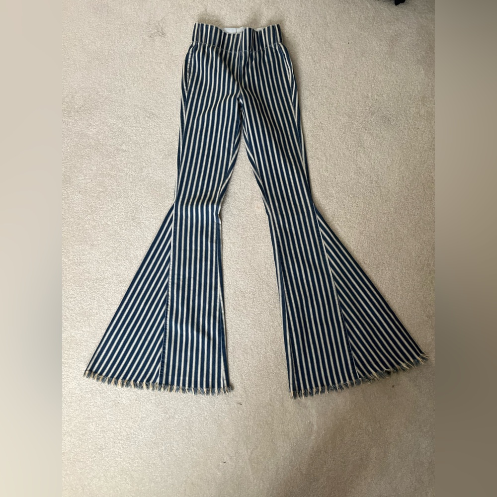 SMYM Berkeley Bells in Indigo Stripe/Rainstorm - Picture 2 of 4